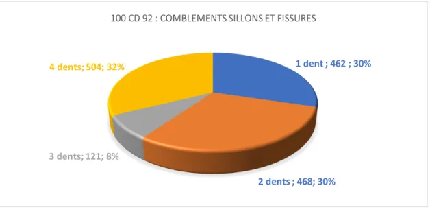 Figure 13 : Comblements de sillons et fissures réalisés par les 100 CD 92. 