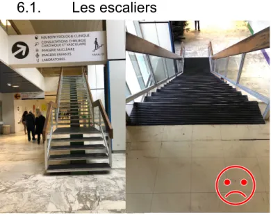 Figure  17  :  Il  est  important  d’avoir  un  bon repérage des escaliers pour assurer  la  sécurité  d’usage
