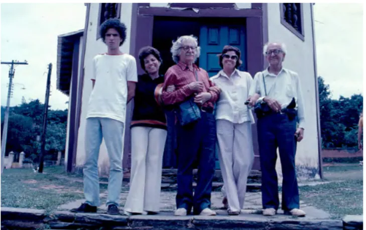Figura 8. Robério Dias, Conceição Piló, Roberto Burle Marx,  Nanuza Menezes e Walter Burle Marx.