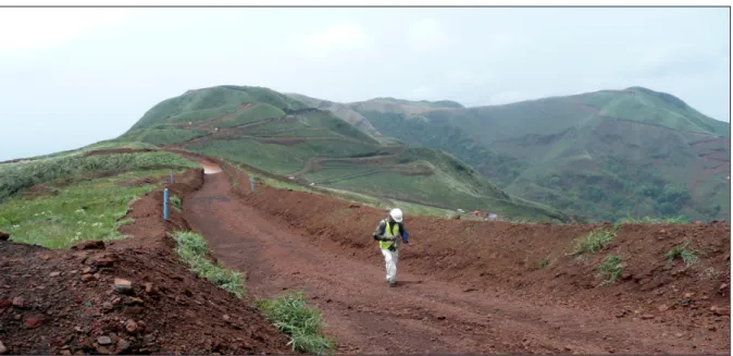 Fig. 7: Roads on the top of Nimba, in the mining enclave 