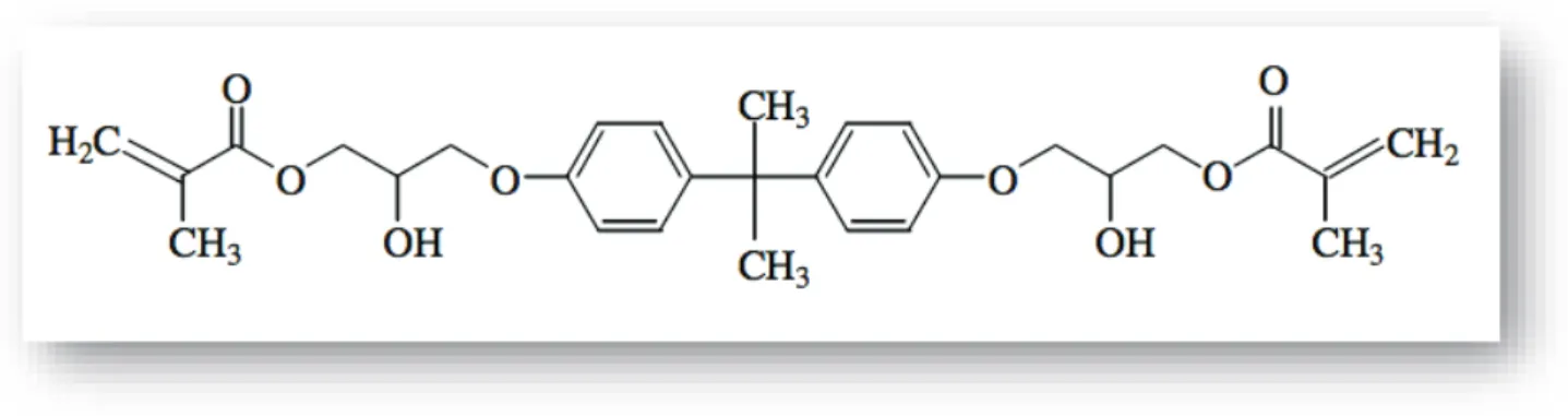 Figure 2 : Molécule de Bis-GMA 