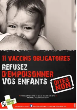 Figure 2 : Affiche anti vaccin  