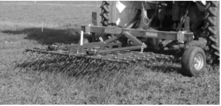 Figure 1: Weeder-harrow used for mechanical weeding (source: Delphine Jaunard)