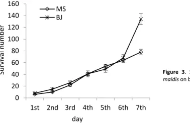 Figure  3.  Survival  number  of  R. 