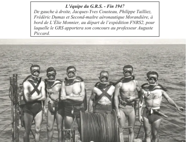 Figure 17: équipe de GRS, 1947 