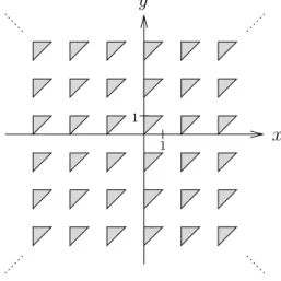 Fig. 3. Periodic tiling with triangles.