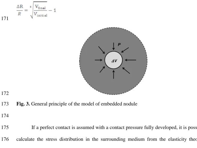 Fig. 3. General principle of the model of embedded nodule 173 