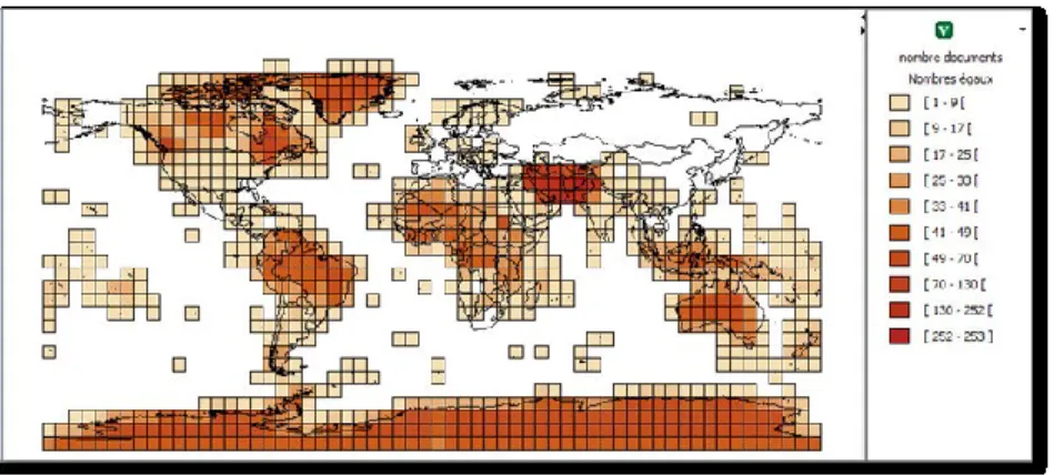 Figure 3.1 — Filtre sur la couverture mondiale pour les documents de date de validité > 2005 6