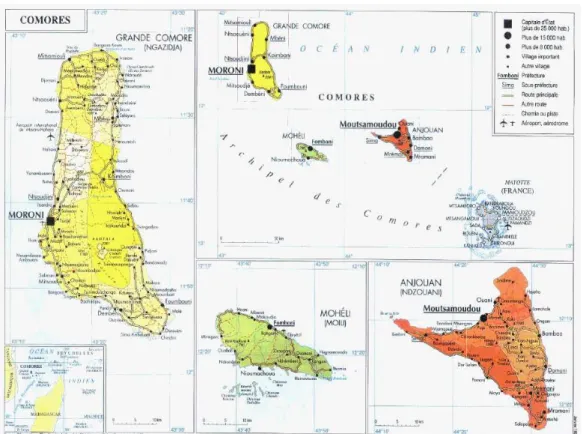 Figure 1 : L’archipel des Comores