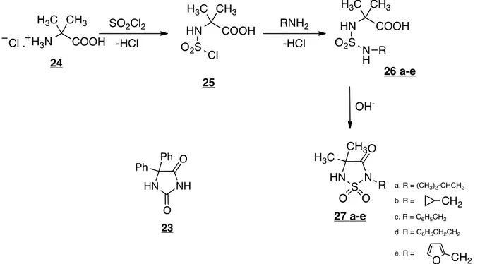 Figure 19. Schéma de synthèse de Hanewacker et al. 19