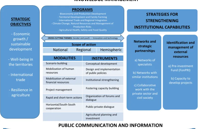Diagram 1. Conceptual framework of IICA’s technical cooperation model 
