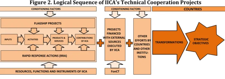 Figure 2. Logical Sequence of IICA’s Technical Cooperation Projects  