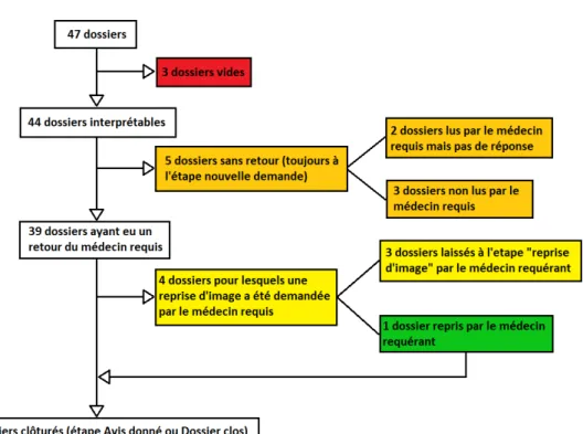 Figure 12 - Diagramme de flux du recueil des données 