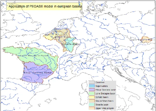 Figure 2 — P EGASE  model applications in Europe 