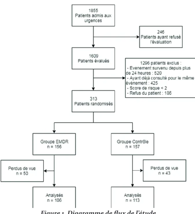 Figure 1. Diagramme de flux de l’étude