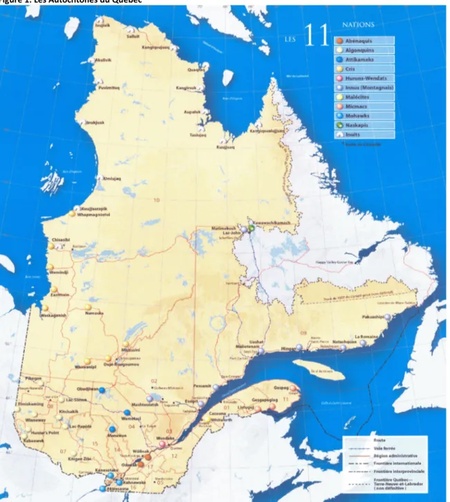 Figure 1: Les Autochtones du Québec 1 