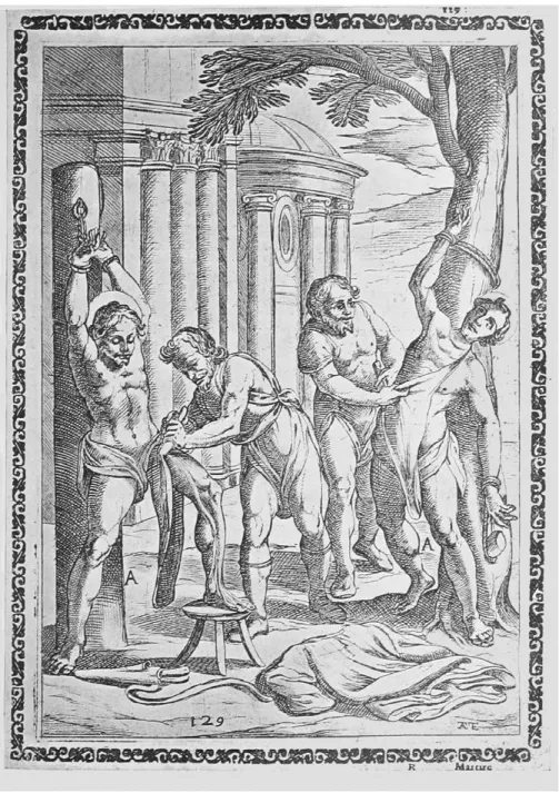Figure 5 Traité des Instruments et martyrs, Antonio Gallonio, 1590, figure XXXV Source : https://fr.wikisource.org/w/index.php?curid=943581