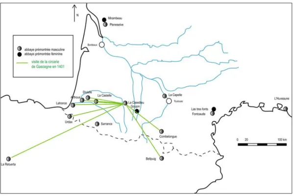 Fig. 3. – La visite de la circarie de Gascogne en 1401. 