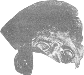 Fig.  12.  Céramique  grise  à  décor  beuvraysien  (enceinte  à  deux  temples). 