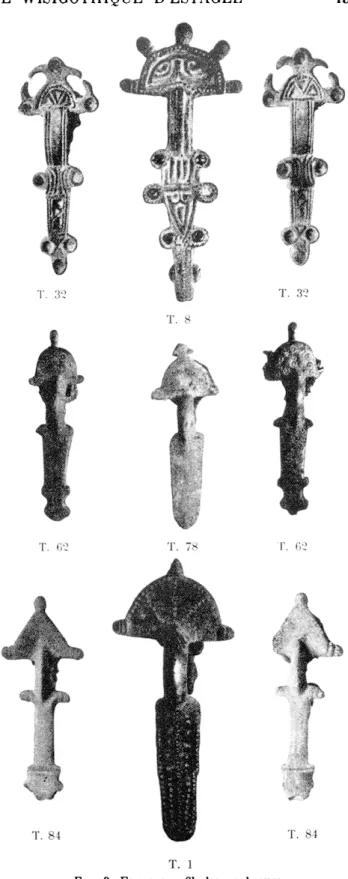 Fig.  3.  Estagel  :  fibules  en  bronze. 
