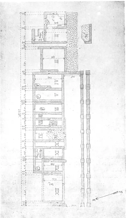 Fig.  1.  Fouilles  d'Alésia en  1942.  Plan d'ensemble  du  chantier. 