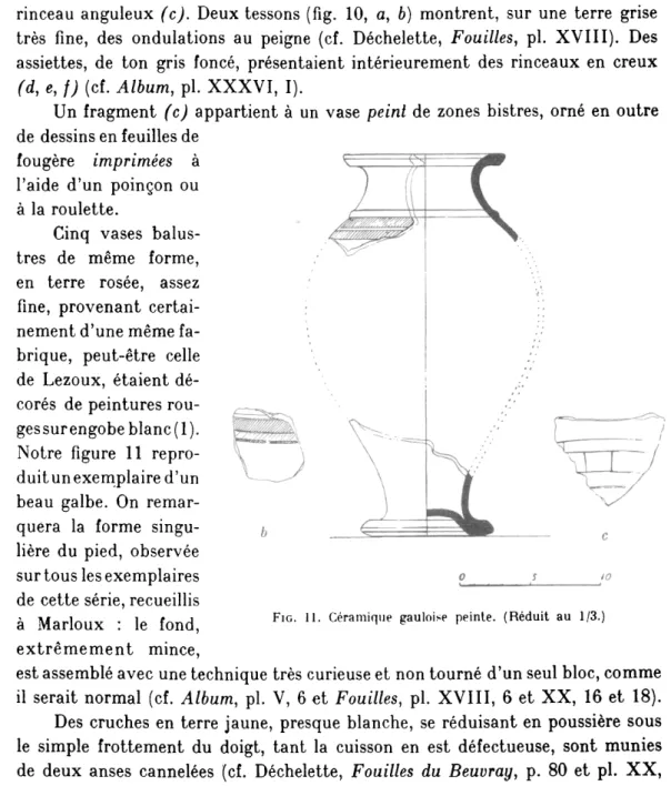 Fig.  11.  Céramique  gauloise  peinte.  (Réduit  au  1/3.) 