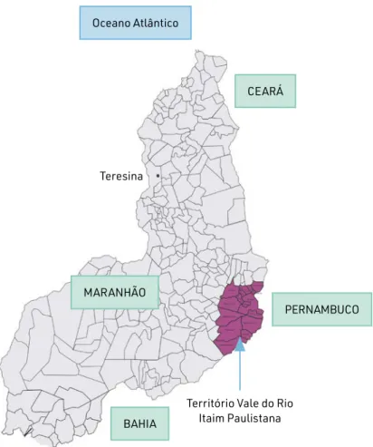 Figura N o  02 – Mapa do Piauí com a localização do Território da  Chapada do Vale do Itaim