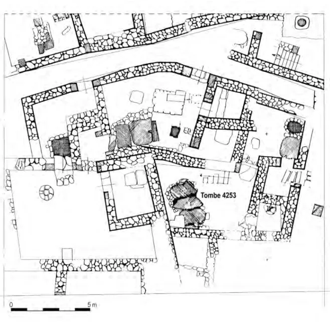Fig. 2 – Plan de l’extrémité méridionale de la Tranchée Sud-acropole  (Mission de Ras Shamra, infographie E. Croidieu).