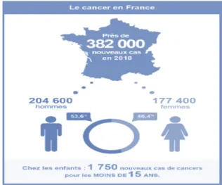 Fig 1. Le cancer en France - [1] 