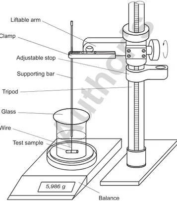 Fig. 1. Volume determination with the hydrostatic method [4].