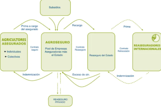 Figura 2.1. Proceso de aseguramiento en un esquema  público-privado: el caso de España.