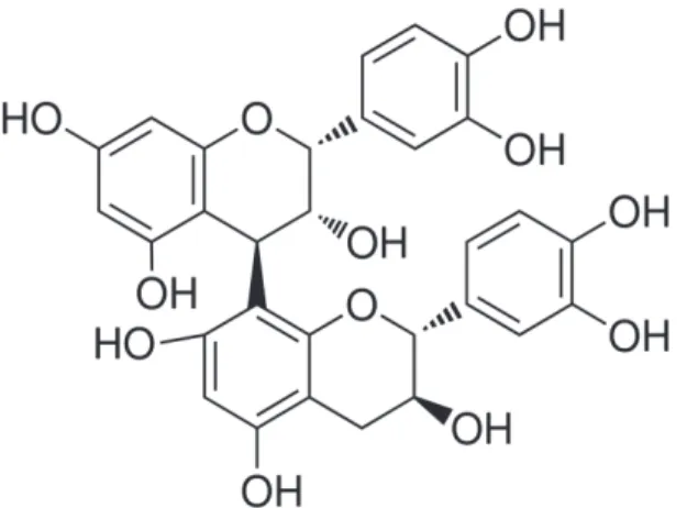 Figure 16: 1, 3, 6,7-tétrahydroxyxanthone  3/ Divers acides  