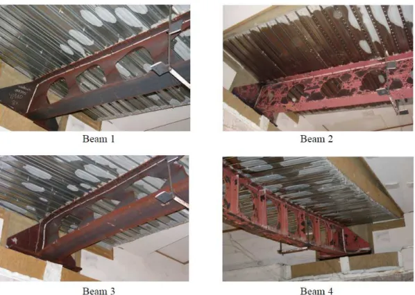 Fig. 2: Deformed beams 