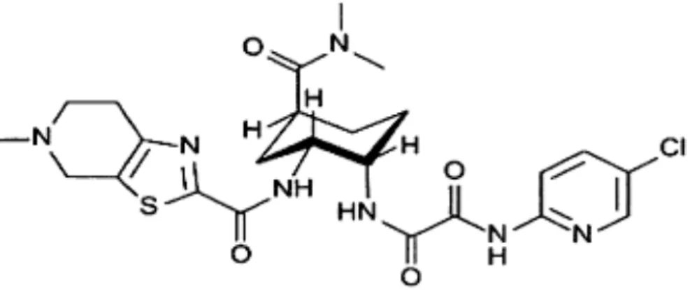 Figure 7. Structure chimique de l’edoxaban (91) 
