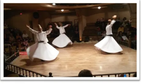 Figure 15 :  Danse sacrée des derviches tourneurs (Günter  Ruopp, Konya, Turquie, 2014)