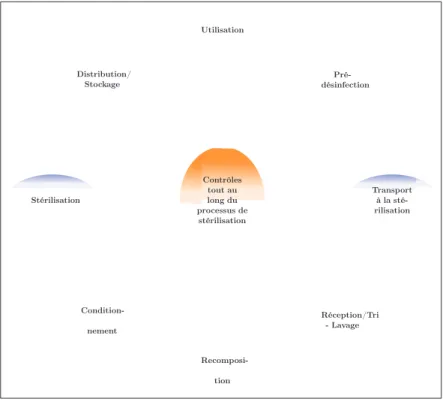 Figure 1 – Schématisation du processus de stérilisation