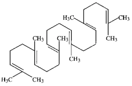 Figure 8 : Formule chimique du squalène.  (47)