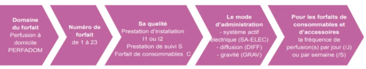 Figure 5: Principes généraux de facturation de l'assurance maladie pour les perfusions à domicile  [44] 