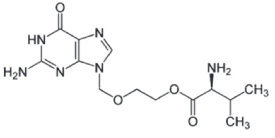 Figure 8 : Structure chimique du valaciclovir 
