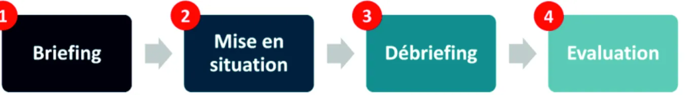 Figure 4 : le format classique de la simulation en santé 