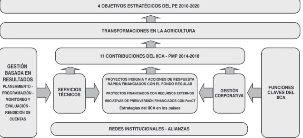 Figura 4. El modelo de cooperación técnica del IICA.