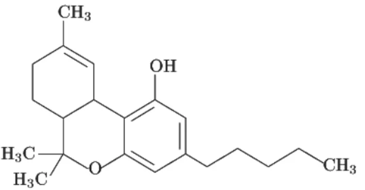 Figure 13 : Structure chimique du THC. 