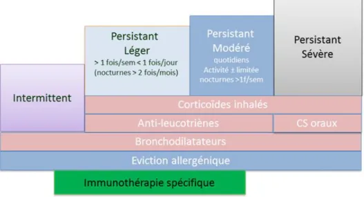 Figure 6. Indications de l’ITA dans l’asthme allergique (d’après  75 ). 
