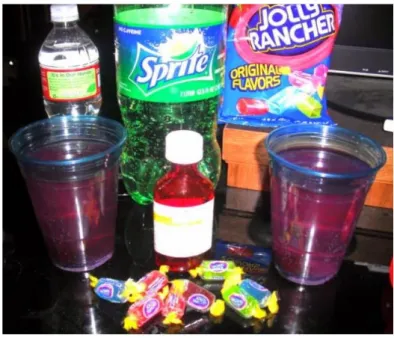 Figure 1 : cocktail « Purple Drank »  