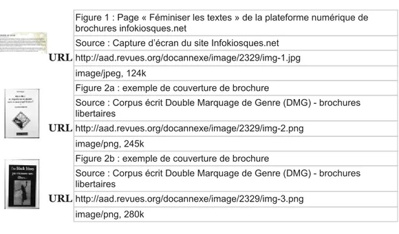 Figure 1 : Page « Féminiser les textes » de la plateforme numérique de brochures infokiosques.net