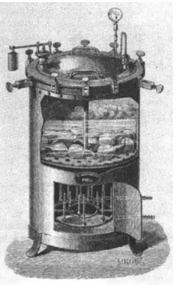 Figure 3: Autoclave Chamberland utilisé pour des travaux de microbiologie (1879)