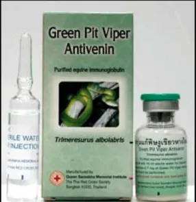 Figure 18 : Flacon contenant le sérum anti-vipérin VIPERFAV® sous forme  liquide [84] 