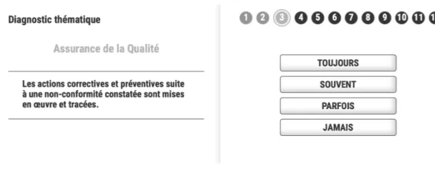 Figure 8 : Questionnaire d’auto-évaluation du site EQO  [R]