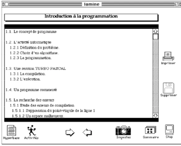 Figure 2 - Environnement apprenant