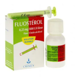 Figure 15  :  Exemple  de  médicament  administré  avec  une  pipette :  le  Fluostérol®